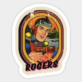 Buck Rogers vintage Cartoon Sticker